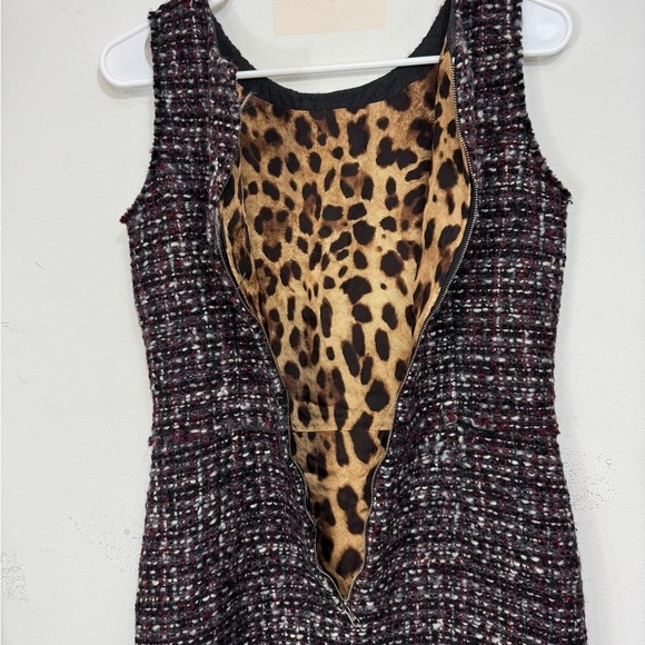 DOLCE & GABBANA Stunning Fringed Wool Tweed Boucle Dress 42 IT / 6 - 8 US - Picture 7 of 11